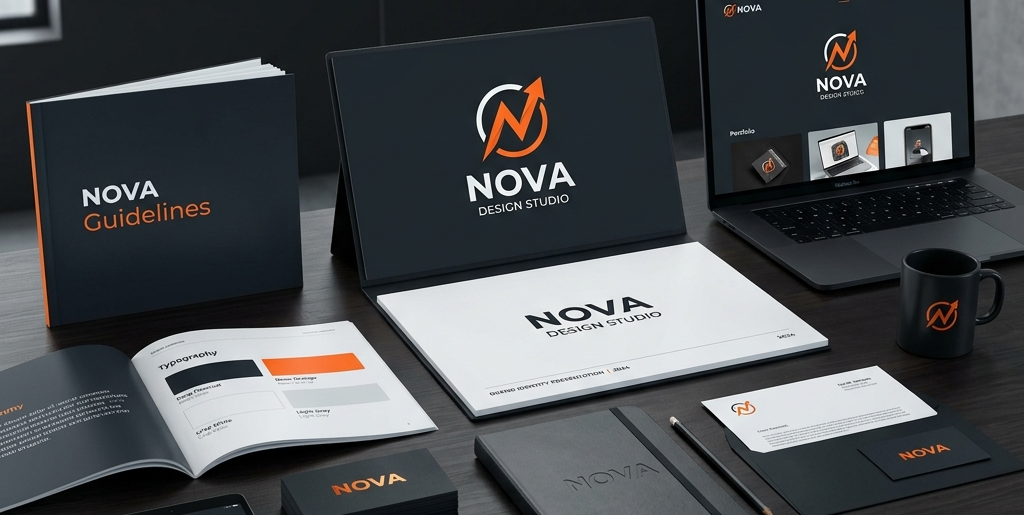 Devakra - Nova Corporate Brand Identity Stationery Design Showcase